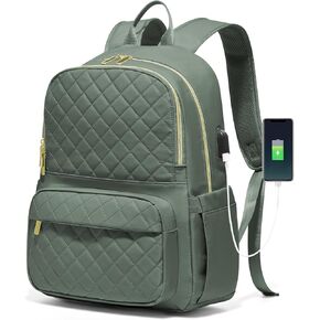 Laptop Backpack Purse for Women,Work Business Computer Backpack 15.6 Laptop Bag Water Resistant College Teacher Backpack Mens Carry on Travel Backpack with USB Port Daypack Black