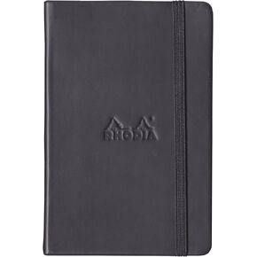 Rhodia Black Webnotebook ، شبكة نقطة ، 5.5 × 8.25 بوصة