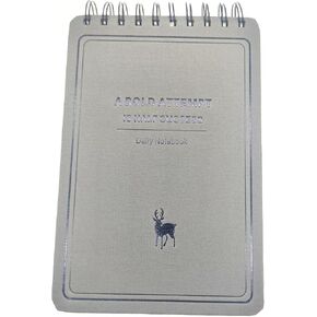 Ailifly Beautiful Mind Hardcover Vertical Coil Spiral Diary Notebook Journal Steno Book with Ruled Line Paper (Wine Red, A5) in Kuwait