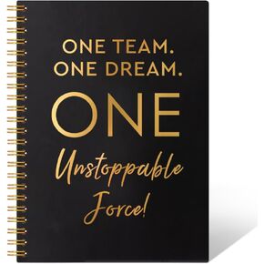واحد فريق واحد Dream One 160 Pages Grapcover Blank Notebook ، دفتر ملاحظات فريق مضحك للموظفين ، هدايا العمل الجماعي للموظفين ، هدايا أعضاء الفريق للزملاء ، فريق ملهمة الهدايا