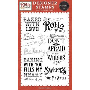 Carta Bella Stamps-Sweets for My Sweet, Roll with It