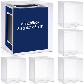 yexiya 6 pack Elite Trainer Box Protector Case 0.50mm clear display display case for ETB Box Storage for the collectors Higds (8.2 × 6.7 × 5.7 بوصة)