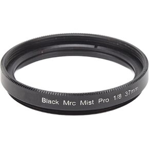 39mm Black Diffusion 1/8 Filter, Portrait Soft Focus Mist Dreamy Effect Filter, Soft Dreamy Cinematic Effect Hazy Diffuser Filter for Video Vlog Photography, with Double Sided 18 Layer Coating (39MM)