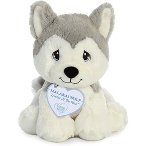 Aurora® Inspirational Precious Moments™ Malakai Wolf Stuffed Animal - Cherished Memories - Enduring Comfort - Gray 8.5 Inches