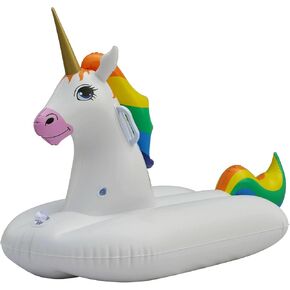 Jet Creations Rainbow Unicorn Design Ride on A On ، Pool Water Hill Grass Sliding ، to to 120 lbs ، fun-unicornx49