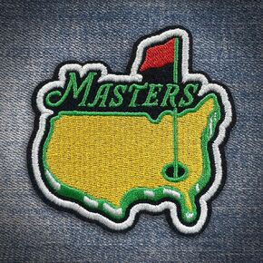 Golf Masters Patch Sew On Iron On Masters Golf Embroidered Patches, Embroidery Patch for Caps, Bags, Backpacks, Hat, Jackets, Uniform DIY PVC Patches Gifts for Her Him 3 Inches