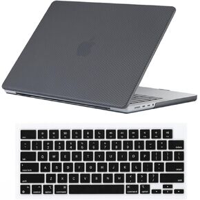 Se7enline Compatible with 2024 2023 2022 MacBook Air M2/M3 case 13 inch Hard Laptop Cover for Mac Air 13.6-inch Model A2681/A3113 M2/M3 &Keyboard Protective Cover,(Carbon Fiber) Navy Blue