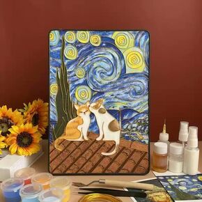 Cloisonne Filgree Monamel Paint by Numbers Kit ، كلها في واحدة مع أدوات ، حرفة DIY ، بداية للبالغين والمبتدئين ، تعليمات سهلة ، هواية للبالغين المراهقين من كبار السن ديكور المنزل المصنوع يدويًا