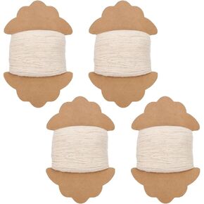 FreeBloss 4 PCS Sashiko Thread Sashiko Skein 218 ياردة أبيض للقطن التطريز الخيط الياباني لحف وتطريز Sashiko Kit Supplies خياطة الخيط