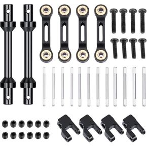 RCLIONS Alloy Metal Front & الخلفي Stow Bar anti-Roll مجموعة 1/18 Losi Mini LMT 4WD RC Truck Produres Part