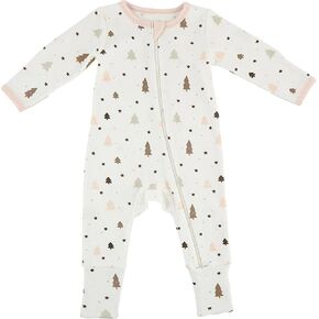 Stephan Baby Romper - Cozy Cotton Infant Bodysuit with 2-Way Zipper, 6-12 Months, Ski You Later