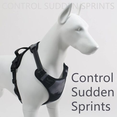 Dog Harness for Small Medium Large Dogs Puppy No Pull Easy Put on, Reflective Soft Dog Vest Harnesses with Handle Step In, Adjustable Pet Harness No Escape Choke for Walking Training Service in Saudi Arabia