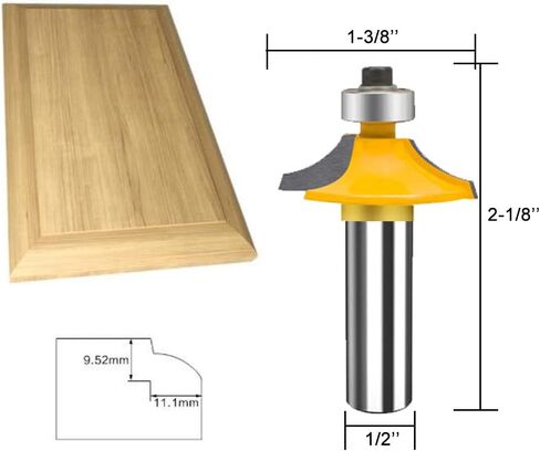 TAIWAIN 1/4 Shank Router Bit Set 43 PCS, Round Over Raised Panel Cabinet Door Rail and Stile Router Bits, Wood Milling Tool, Groove Tongue Cutter Tool for Woodworking (FH-04) in Kuwait
