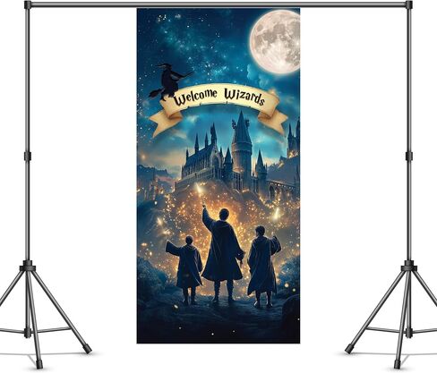 Wizard Happy Birthday Banner Wizard Happy Birthday Backdrop 6x4ft Wizard Party Decorations Magical Birthday Decorations Magical Party Decorations Wizard Backdrop Wizard Props for Room Decorations in Saudi Arabia