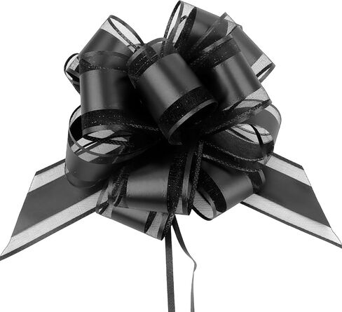 12 Pieces Large Gold Pull Bows 6 Inch Big Bows for Gift Wrapping Ribbon Bows for Wrapping Boxes Gift Decorations in Kuwait