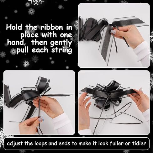 12 Pieces Large Gold Pull Bows 6 Inch Big Bows for Gift Wrapping Ribbon Bows for Wrapping Boxes Gift Decorations in Kuwait