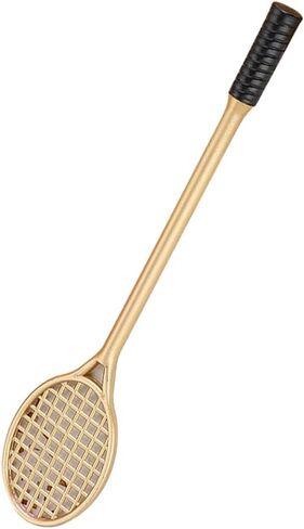 Gadpiparty 1 قطع التنس الذهب Gold Gelt Gel Pen Pens Adolity Goidty Sports Messours Accessory Black Ink Stationery للطالب (0.5 مم) in Kuwait