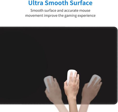 وسادة الفأر الأبيض الممتدة ألعاب كبيرة Mousepad XL كبيرة طويلة الحصير حصيرة حصيرة الحواف المخيط 31.5 × 11.8 بوصة للمكتب المنزلي in Kuwait