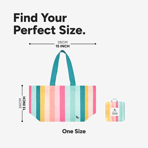 Dock & Bay Everyday Beach Tote Bag - Reusable Carrier Bag for Daily Use - Carries Up to 10kg - 100% Recycled Materials in Kuwait