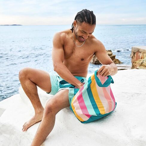 Dock & Bay Everyday Beach Tote Bag - Reusable Carrier Bag for Daily Use - Carries Up to 10kg - 100% Recycled Materials in Kuwait