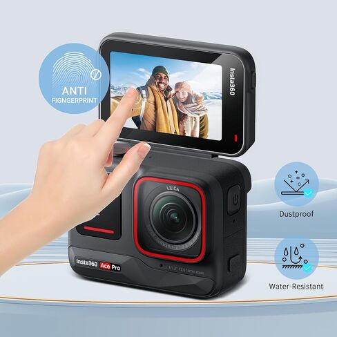 JJC (2 Pack) DJI Osmo Action 5 Pro Screen Protector, 9H Ultra Clear Tempered Glass Lens Protector + LCD Display Film for Osmo Action 5 Pro, 0.3mm Anti-Fingerprint Anti-Scrach Camera Protector Cover in Kuwait