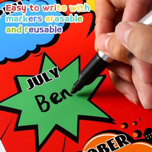 Estune 2 Pcs Happy Birthday Chart Birthday Poster for Classroom Birthday Classroom Calendar Bulletin Board Classroom Decorations for Back to School Supply, 17.5''x12.4'' (Welcome) in Kuwait