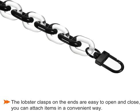 PATIKIL Keychain Wristlet with Clasps, Acrylic Strap Link Clip for Pants Belt Loop Purse Handbag Charm in Saudi Arabia