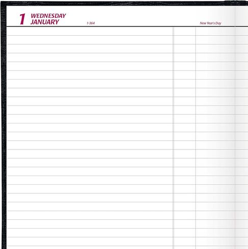 Brownline® 2025 Traditional Daily Planner, Untimed Journal, 12 Months, January to December, Perfect Binding, 10" x 7.875", Black (C550.BLK-25) in Saudi Arabia
