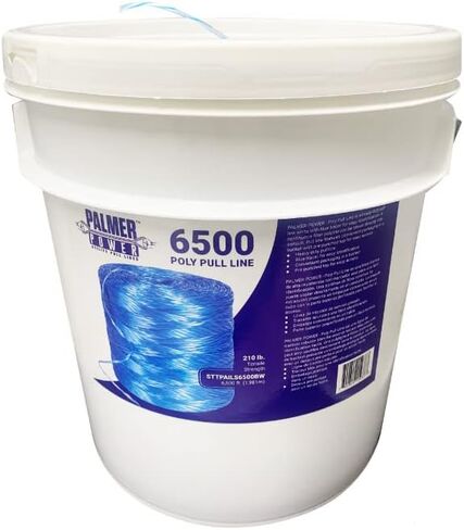 ATERET PL6500 POLY PULL LINE - 210 رطلاً قوة الشد ، بولي بروبيلين - خط خيوط 6500 قدم ، أزرق وأبيض (ملف فقط) in Kuwait