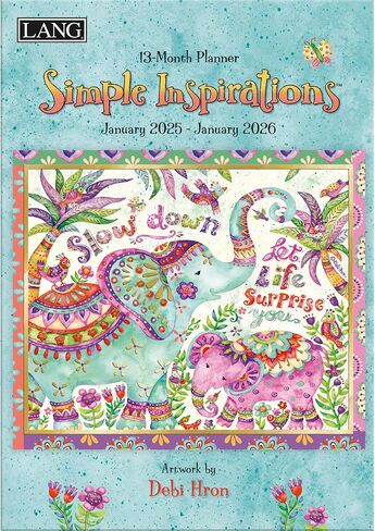 Lang, Simple Inspirations by Debi Hron 2025 Monthly Planner in Saudi Arabia
