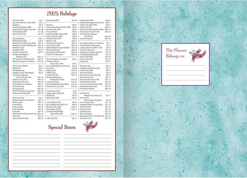 Lang, Simple Inspirations by Debi Hron 2025 Monthly Planner in Saudi Arabia