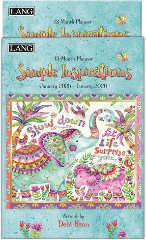 Lang, Simple Inspirations by Debi Hron 2025 Monthly Planner in Saudi Arabia