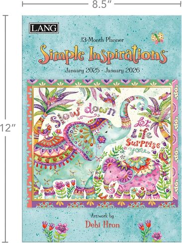 Lang, Simple Inspirations by Debi Hron 2025 Monthly Planner in Saudi Arabia