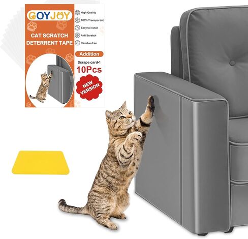 Anti Cat Scratch Furniture Protector Roll,Single Side Couch Protector from Cat Claws,Clear Furniture Protectors from Cats Scratching for Furniture Sofa Door,Thicken,Strong Sticky,No Pins Pain in Kuwait