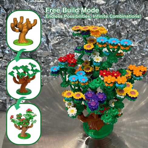 CrazyFlower-Family Brick Stacking Game, Light Strategy Cards Game, Grow Your Tree, Bloom Beautiful Flowers, and Compete for Victory | Fun for Family & Friends,2-4 Players, Ages 12+,45 Minute Playtime in Saudi Arabia