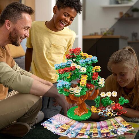 CrazyFlower-Family Brick Stacking Game, Light Strategy Cards Game, Grow Your Tree, Bloom Beautiful Flowers, and Compete for Victory | Fun for Family & Friends,2-4 Players, Ages 12+,45 Minute Playtime in Saudi Arabia
