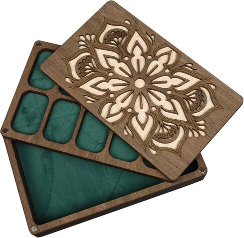 Bead Storage Organize with Lid,Bead Storage Solutions, Bead Sorting Tray,Beadwork Accessory Sorter Container (Brown-L 195X120mm) in Saudi Arabia