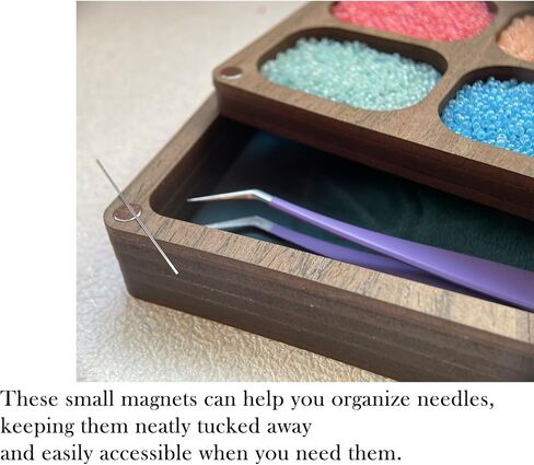 Bead Storage Organize with Lid,Bead Storage Solutions, Bead Sorting Tray,Beadwork Accessory Sorter Container (Brown-L 195X120mm) in Saudi Arabia