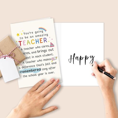 Best Teacher Graduation Gifts for Women Men, Funny New Teacher Card, First Year Gifts for Education Major in Kuwait