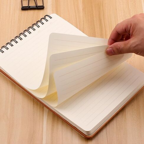 Ailifly Beautiful Mind Hardcover Vertical Coil Spiral Diary Notebook Journal Steno Book with Ruled Line Paper (Wine Red, A5) in Kuwait