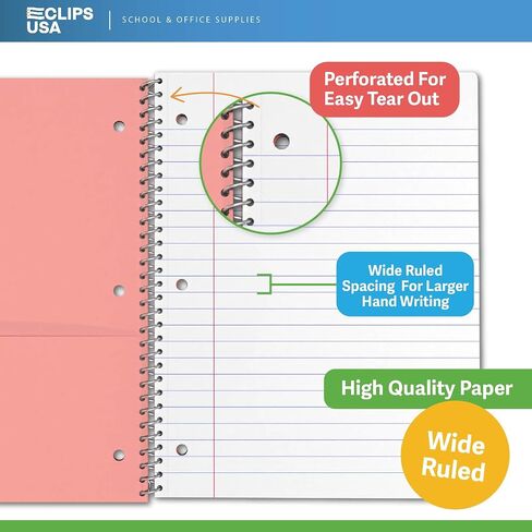 دفتر ملاحظات حلزوني ، كمبيوتر كمبيوتر محكم في الكلية ، واحد من محافظ Noteboor SPOON 8 × 10.5 ، أجهزة الكمبيوتر المحمولة ، اللوازم المدرسية ، اللوازم المكتبية ، مقسم 2 جيب ، 80 ورقة ، غلاف بولي (4 ، تحكم الكلية) in Kuwait