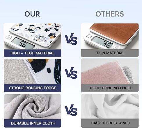 17.7X17.7 Inch Camera Protective Wrap, Lens Protector Wrapper, Pink Panda Pattern Magic Self-Adhesive Cloth for Camera/Lens/Phone/DSLR/Laptop/Accessories, Anti Scratch Equipment Wrap Storage Pouch in Kuwait
