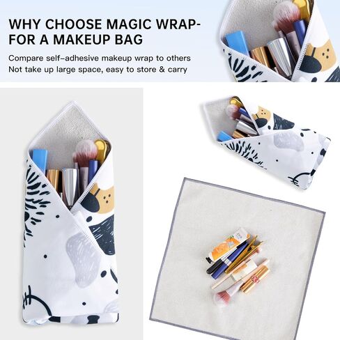 17.7X17.7 Inch Camera Protective Wrap, Lens Protector Wrapper, Pink Panda Pattern Magic Self-Adhesive Cloth for Camera/Lens/Phone/DSLR/Laptop/Accessories, Anti Scratch Equipment Wrap Storage Pouch in Kuwait