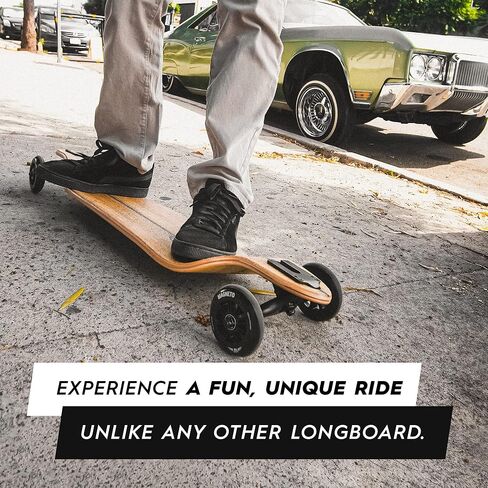 Magneto Longboards Bamboo Longboards للتجول والنحت والنمط الحر والإنحدار والرقص (Drop & Fiberglass عبر الخيزران عبر اللوحة Longboard) in Kuwait