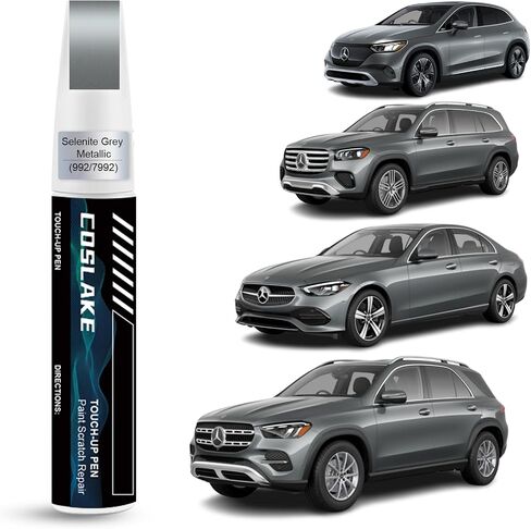Car Touch Up Paint(Polar White(149/9149)) for Mercedes-Benz, Car Paint Scratch Repair Kit, Quick & Easy Solution to Repair Car Scratches, 2 in 1 Scratch Remover Pen with Extra 1mm Fine Brush in Kuwait
