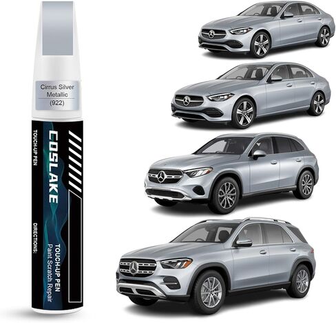 Car Touch Up Paint(Polar White(149/9149)) for Mercedes-Benz, Car Paint Scratch Repair Kit, Quick & Easy Solution to Repair Car Scratches, 2 in 1 Scratch Remover Pen with Extra 1mm Fine Brush in Kuwait