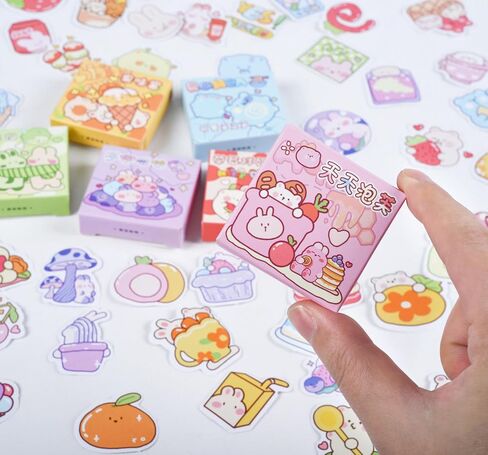 300 Pieces Cute Kawaii Cartoon Animal Stickers for Kids Small Size Korean Scrapbook Decals Pack for Photo Planner Notebook DIY Gift Card Dairy Suitcase Album Laptop Phone Case in Saudi Arabia