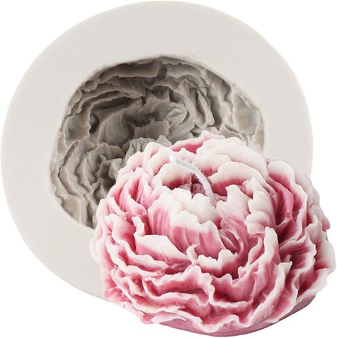 Peony Flower Silicone Fondant Mold for Cake Decoration Cupcake Topper Chocolate Candy Sugar Craft Polymer Resin Clay Soap Candle Gum Paste in Saudi Arabia