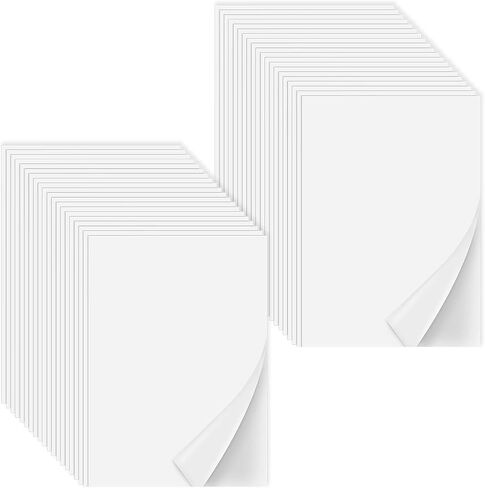 Iron On Adhesive Sheets 40PCS, Heavy Weight Double-Sided Heat Melt Fabric Glue Sheet, A4 Size Fusible Adhesive Sheets, Press-on Patch Iron On Tape, Fusible Interfacing for Sewing, Heat and Bond in Saudi Arabia