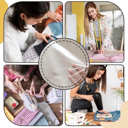 Iron On Adhesive Sheets 40PCS, Heavy Weight Double-Sided Heat Melt Fabric Glue Sheet, A4 Size Fusible Adhesive Sheets, Press-on Patch Iron On Tape, Fusible Interfacing for Sewing, Heat and Bond in Saudi Arabia